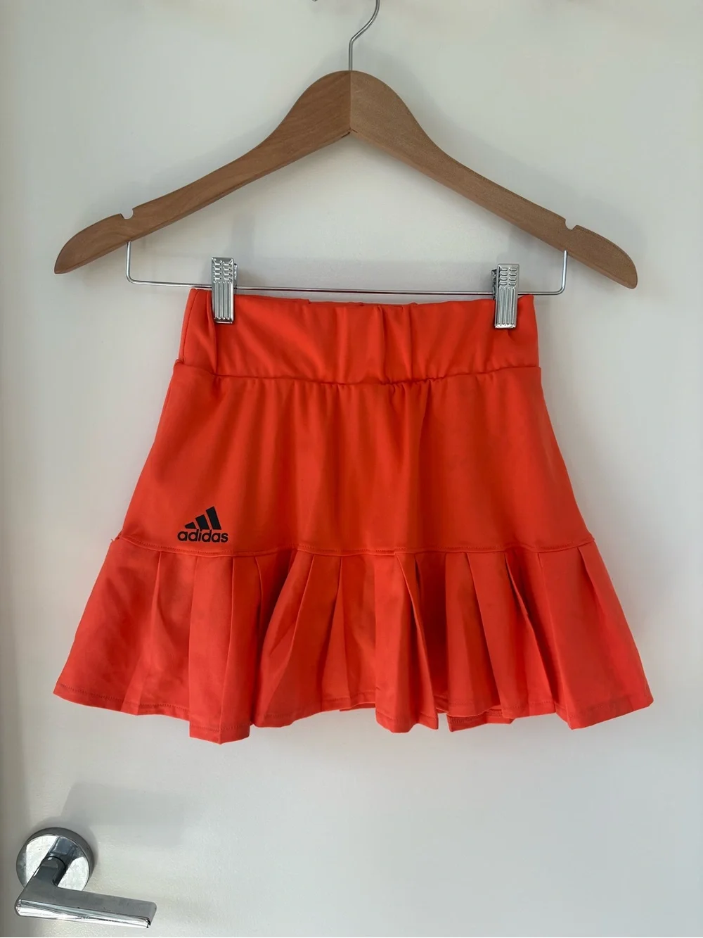 Adidas Black Tank & Bright Orange Tennis Skirt Set Size XS - Picture 8 of 15